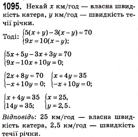 Вправа 1095 алгебра 7 клас Мерзляк 2015