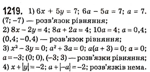 Вправа 1219 алгебра 7 клас Мерзляк 2015