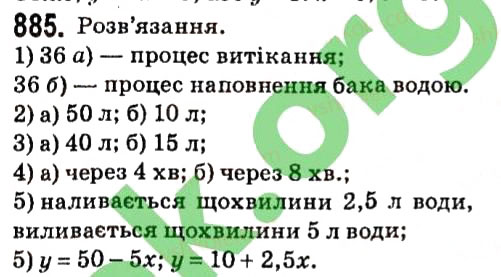 Вправа 885 алгебра 7 клас Мерзляк 2015