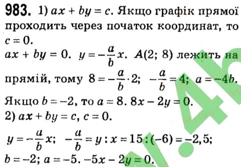 Вправа 983 алгебра 7 клас Мерзляк 2015