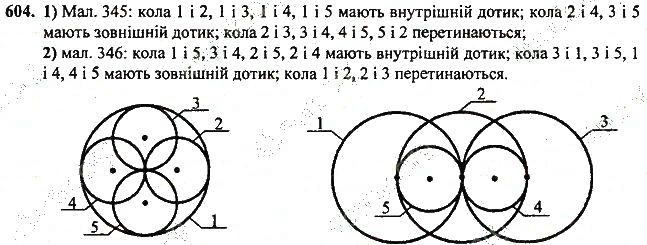 Вправа 604 геометрія 7 клас Тарасенкова, Будна 2015