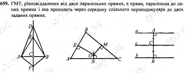 Вправа 659 геометрія 7 клас Тарасенкова, Будна 2015