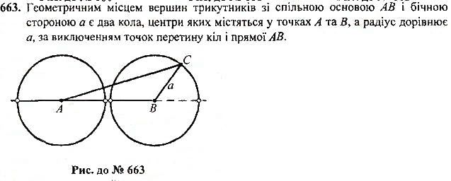 Вправа 663 геометрія 7 клас Тарасенкова, Будна 2015