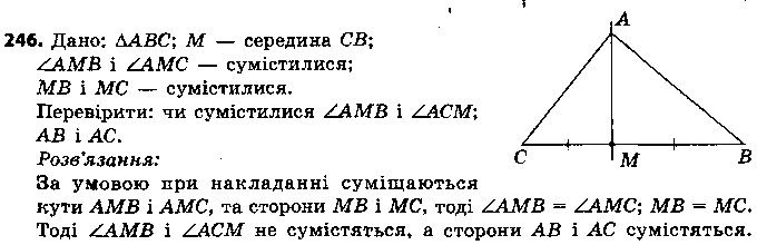 Вправа 246 геометрія 7 клас Єршова 2015