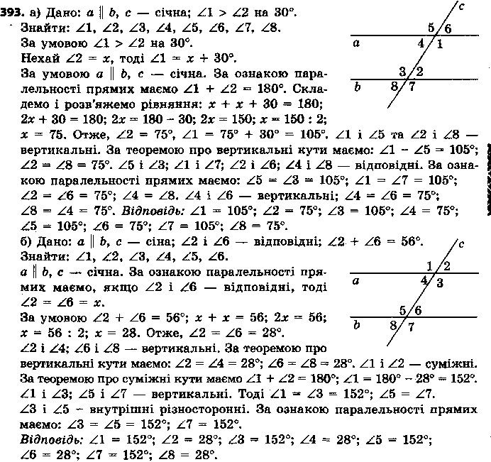 Вправа 393 геометрія 7 клас Єршова 2015