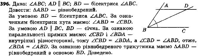 Вправа 396 геометрія 7 клас Єршова 2015