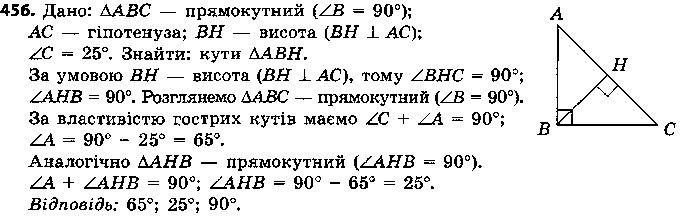 Вправа 456 геометрія 7 клас Єршова 2015