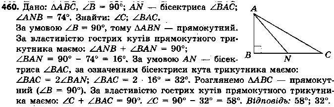 Вправа 460 геометрія 7 клас Єршова 2015