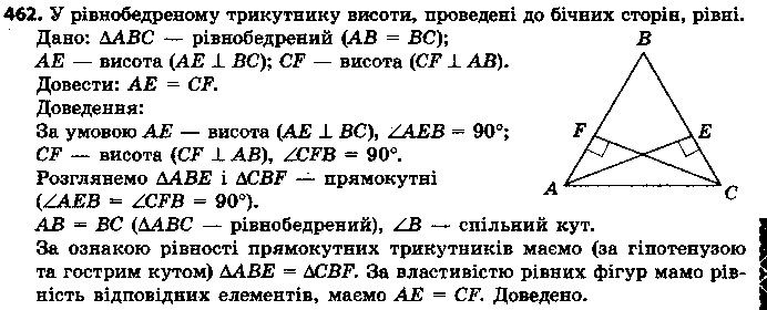 Вправа 462 геометрія 7 клас Єршова 2015