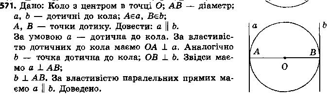 Вправа 571 геометрія 7 клас Єршова 2015