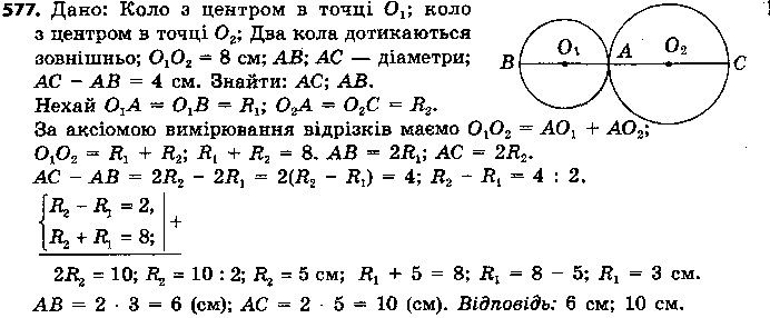 Вправа 577 геометрія 7 клас Єршова 2015