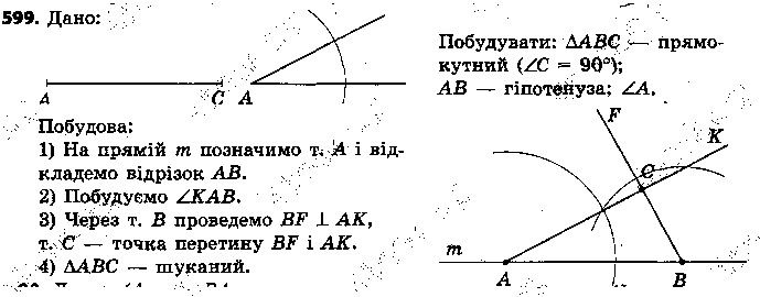 Вправа 599 геометрія 7 клас Єршова 2015