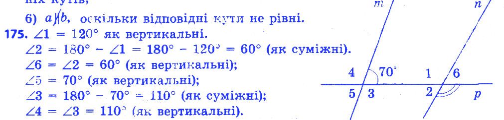 Вправа 175 геометрія 7 клас Істер 2015