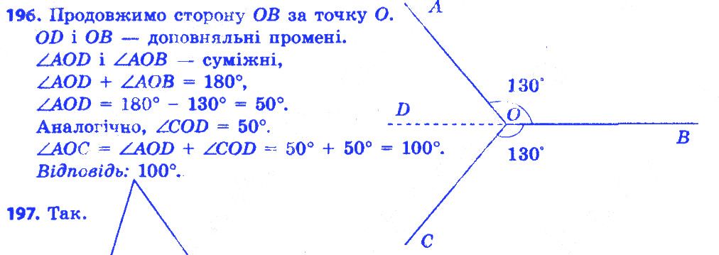 Вправа 196 геометрія 7 клас Істер 2015