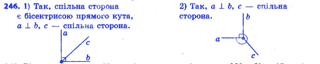 Вправа 246 геометрія 7 клас Істер 2015