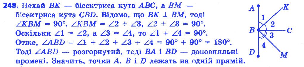 Вправа 248 геометрія 7 клас Істер 2015