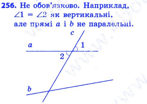 Вправа 256 геометрія 7 клас Істер 2015