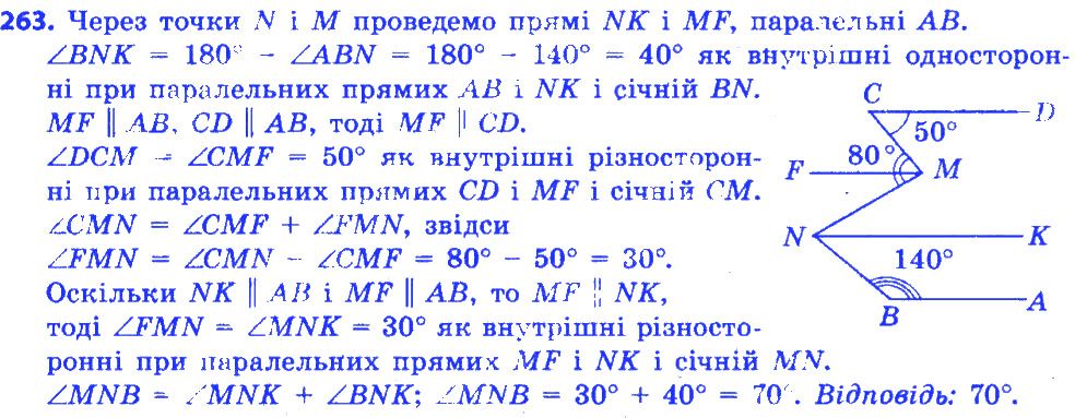 Вправа 263 геометрія 7 клас Істер 2015