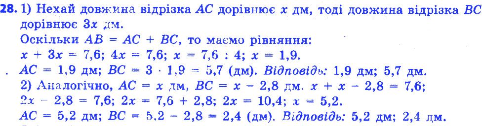 Вправа 28 геометрія 7 клас Істер 2015