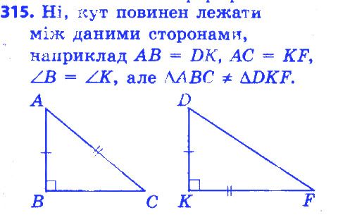 Вправа 315 геометрія 7 клас Істер 2015