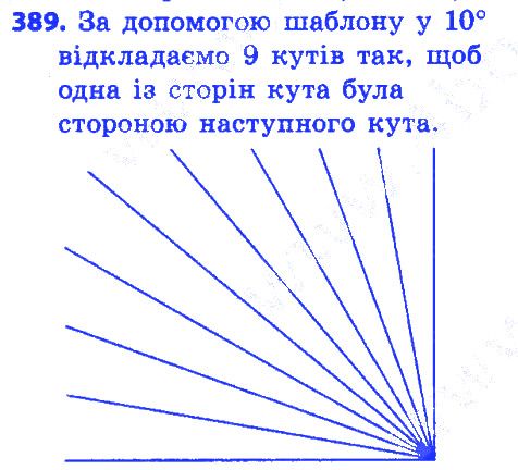 Вправа 389 геометрія 7 клас Істер 2015