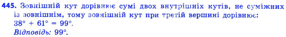 Вправа 445 геометрія 7 клас Істер 2015
