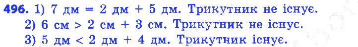 Вправа 496 геометрія 7 клас Істер 2015