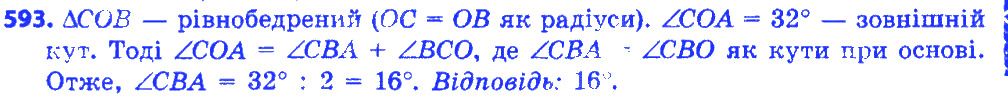Вправа 593 геометрія 7 клас Істер 2015