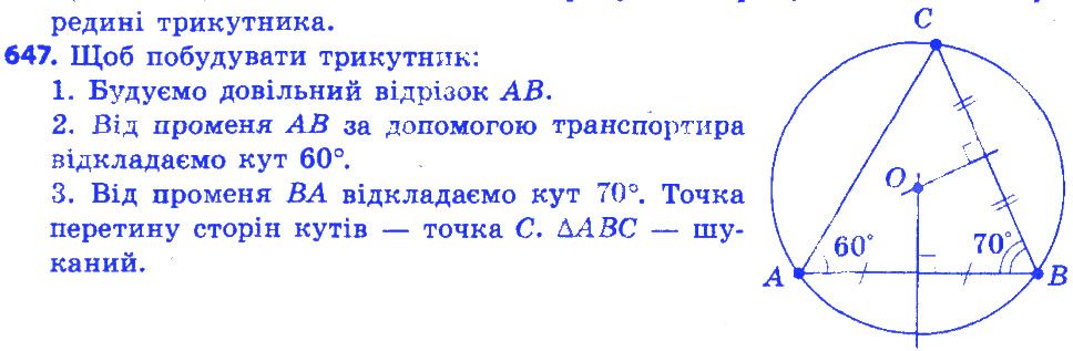 Вправа 647 геометрія 7 клас Істер 2015