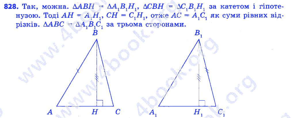 Вправа 828 геометрія 7 клас Істер 2015