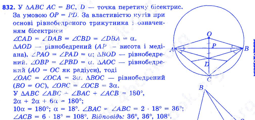 Вправа 832 геометрія 7 клас Істер 2015