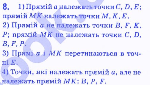 Вправа 8 геометрія 7 клас Мерзляк Полонський Якір 2015
