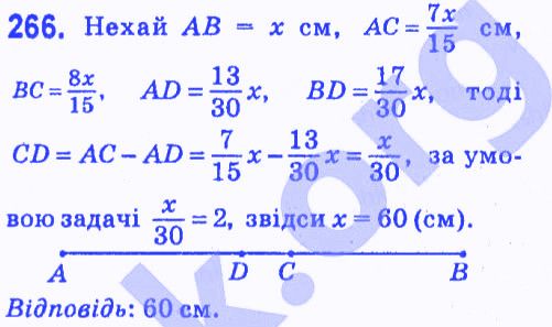 Вправа 266 геометрія 7 клас Мерзляк Полонський Якір 2015