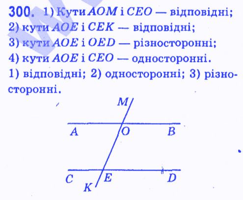 Вправа 300 геометрія 7 клас Мерзляк Полонський Якір 2015