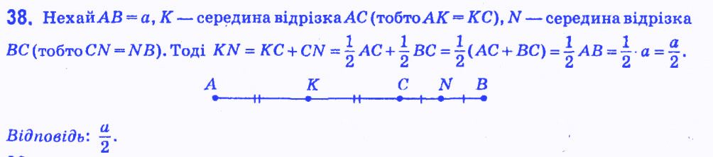 Вправа 38 геометрія 7 клас Мерзляк Полонський Якір 2015