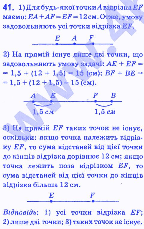 Вправа 41 геометрія 7 клас Мерзляк Полонський Якір 2015