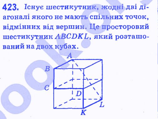 Вправа 423 геометрія 7 клас Мерзляк Полонський Якір 2015
