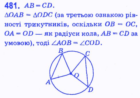 Вправа 481 геометрія 7 клас Мерзляк Полонський Якір 2015