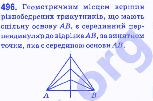 Вправа 496 геометрія 7 клас Мерзляк Полонський Якір 2015