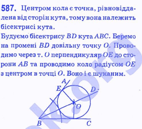 Вправа 587 геометрія 7 клас Мерзляк Полонський Якір 2015