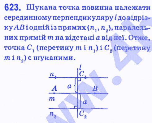 Вправа 623 геометрія 7 клас Мерзляк Полонський Якір 2015