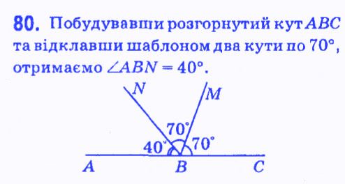 Вправа 80 геометрія 7 клас Мерзляк Полонський Якір 2015