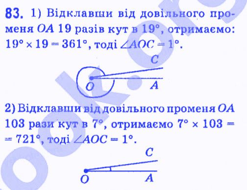 Вправа 83 геометрія 7 клас Мерзляк Полонський Якір 2015