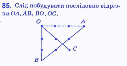 Вправа 85 геометрія 7 клас Мерзляк Полонський Якір 2015