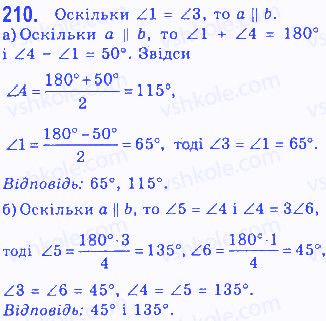 Вправа 210 геометрія 7 клас Бевз 2015