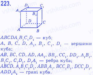 Вправа 223 геометрія 7 клас Бевз 2015