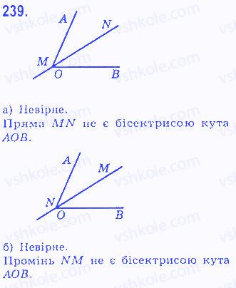 Вправа 239 геометрія 7 клас Бевз 2015