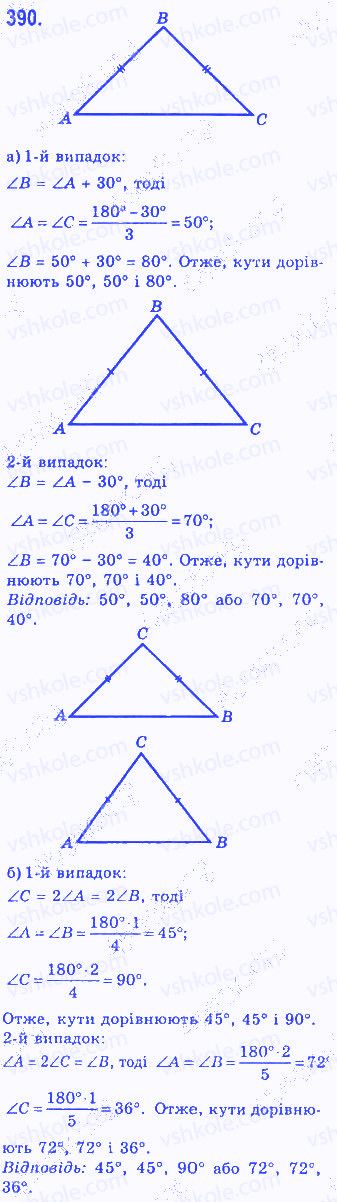 Вправа 390 геометрія 7 клас Бевз 2015