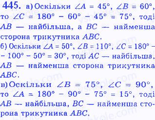 Вправа 445 геометрія 7 клас Бевз 2015