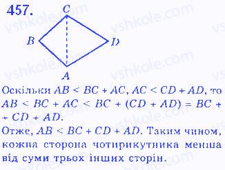 Вправа 457 геометрія 7 клас Бевз 2015